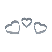 "S-CHIEF" SHF-0035 Вырубка 3 шт №01 сердце (металл)