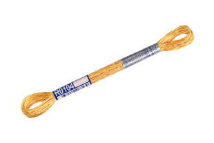 Нитки для вышивания " Gamma" мулине 100% вискоза 8 м R0104 желтый