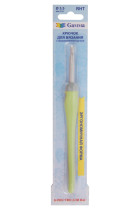 Для вязания " Gamma" RHT крючок с прорезин. ручкой алюминий d 5. 0 мм 14. 5 см в блистере c покрытием